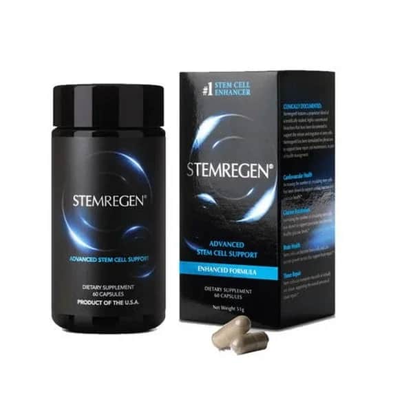 Stemregen كبسولات نباتية من ستيمريجين، الطحالب الخضراء المزرقة والنوتوجينسنغ