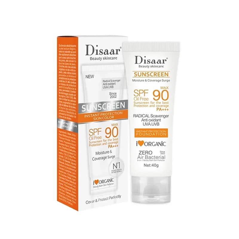 Disaar كريم مرطب وواقي شمس بمعامل (SPF90+++) من ديسار 40 جرام