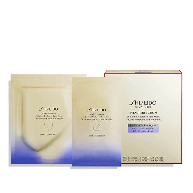 Shiseido قناع الوجه شيسيدو فيتال بيرفيكشن ليفت ديفاين راديانس، 6 أوراق