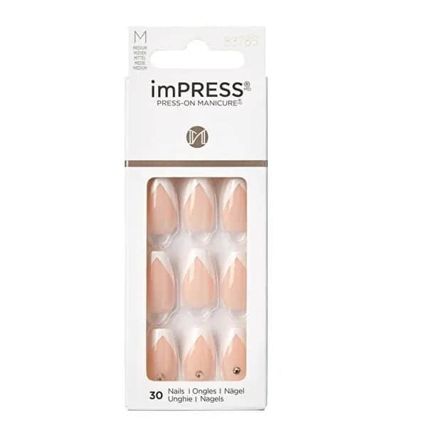 Impress أظافر لاصقة إمبريس سو فرينش، قطعة واحدة