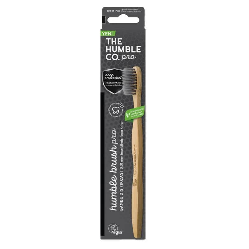 Humble Brush فرشاة أسنان هامبل براش برو للحماية العميقة فضي