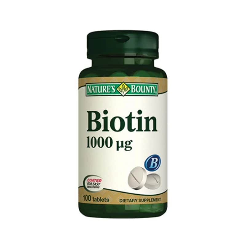 Nature's Bounty مكمل غذائي بيوتين 1000 ميكروغرام من نيتشرز باونتي، 100 قرص