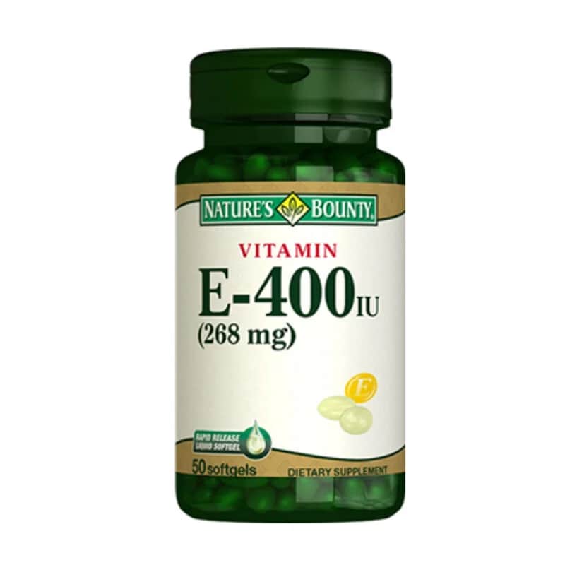 مكمل غذائي فيتامين E-400 وحدة دولية 50 كبسولة جيلاتينية من ناتشرز باونتي Nature's Bounty