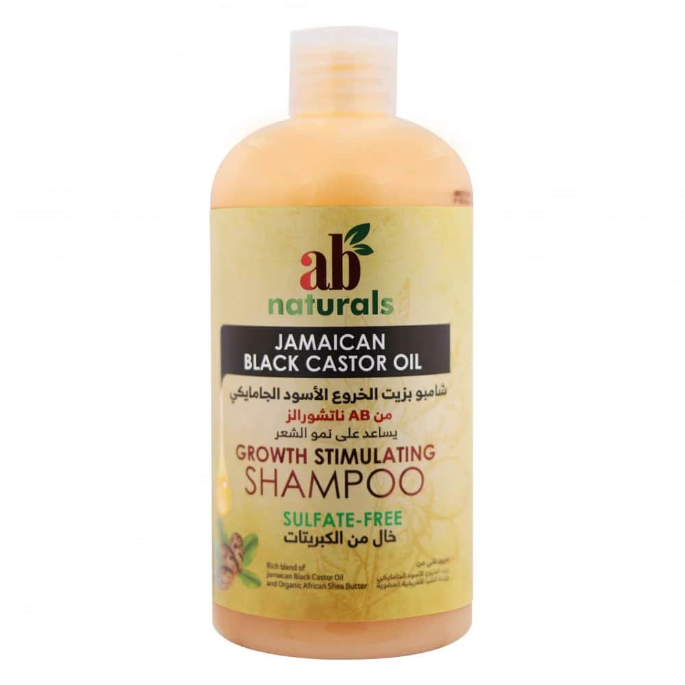 شامبو تحفيز نمو زيت الخروع الأسود الجامايكي 479 مل من ايه بي ناتشورالز AB Naturals