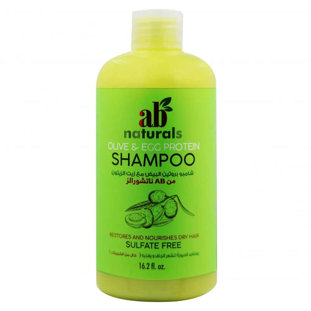 شامبو زيت الزيتون وبروتين البيض 479 مل من ايه بي ناتشورالز AB Naturals