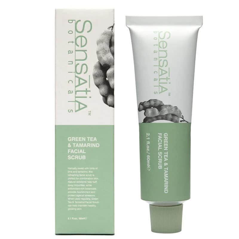 Sensatia Botanicals مقشر الوجه بالشاي الأخضر والتمر الهندي من سينساتيا بوتانيكالز، 60 مل