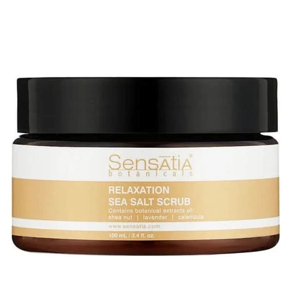 Sensatia Botanicals مقشر ملح البحر للاسترخاء من سينساتيا بوتانيكالز ١٠٠ مل