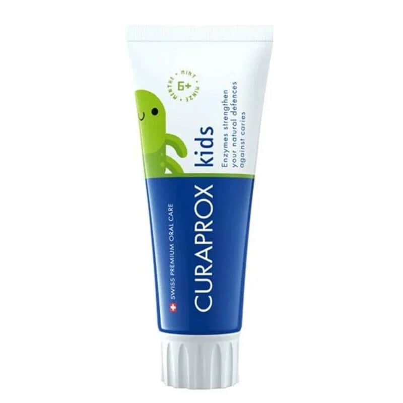 معجون أسنان كورا بروكس إنزياكال للأطفال بنكهة النعناع +6 سنوات 60 مل Curaprox