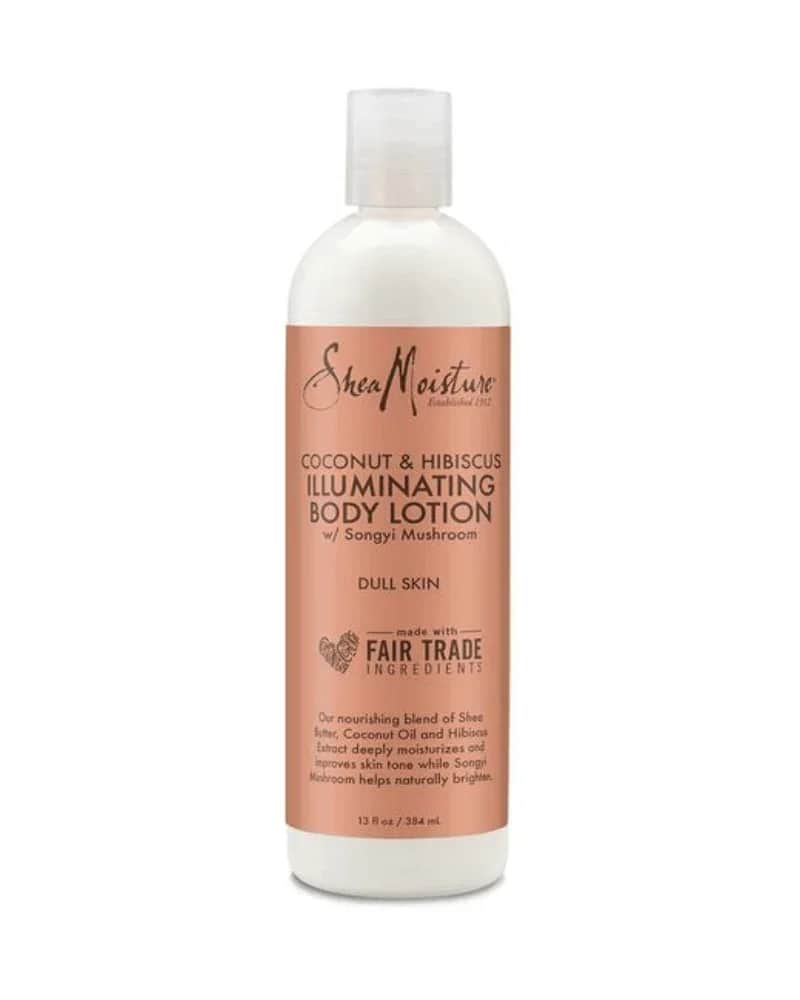 Shea Moisture لوشن الجسم للبشرة الجافة والحساسة بجوز الهند والكركديه من شيا مويستشر 384مل