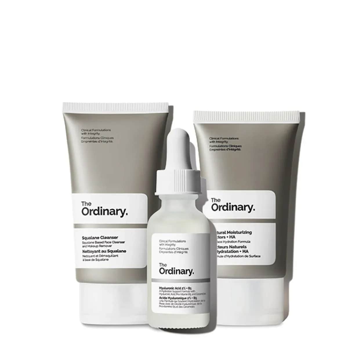 The Ordinary المجموعة اليومية للعناية بالبشرة سيروم +كريم +منظف من ذا اورديناري