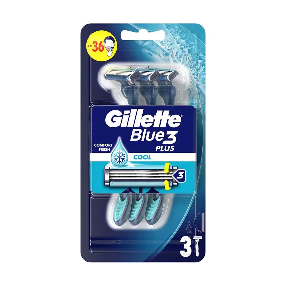 Gillette Razor Blue 3 Cool 3 Pack