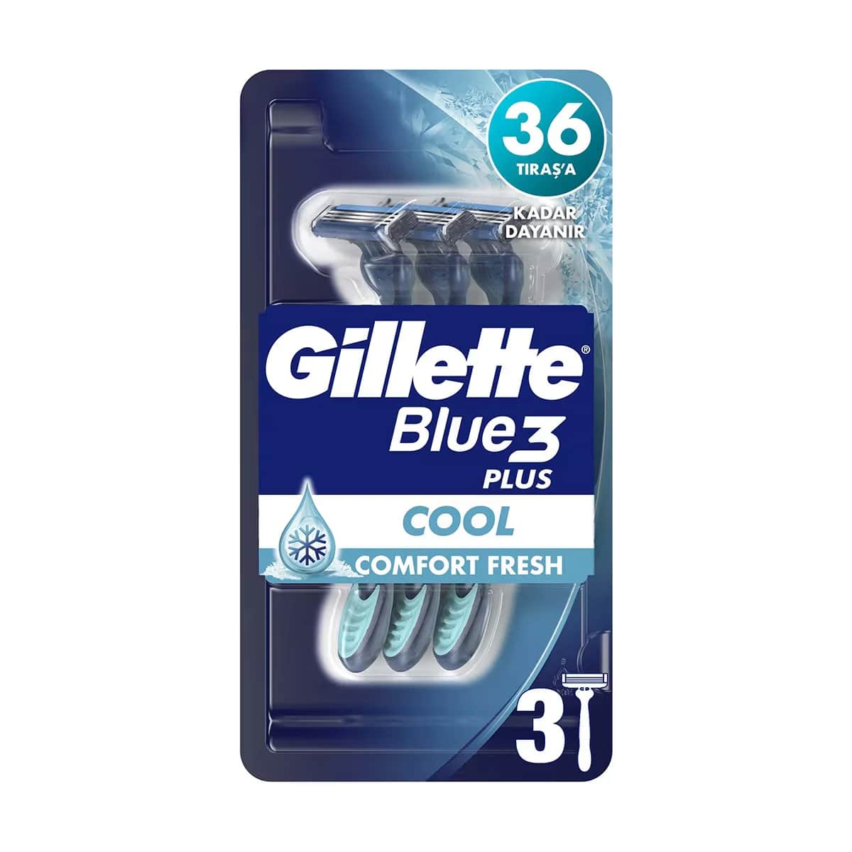 Gillette Razor Blue 3 Cool 3 Pack