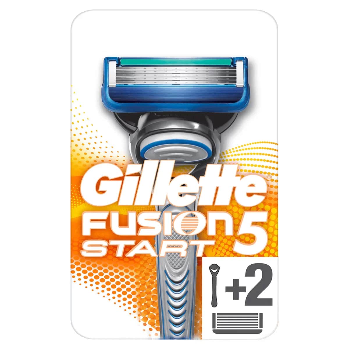 Gillette شفرة جيليت + شفرة احتياطية واحدة فيوجن ستارت 1 قطعة
