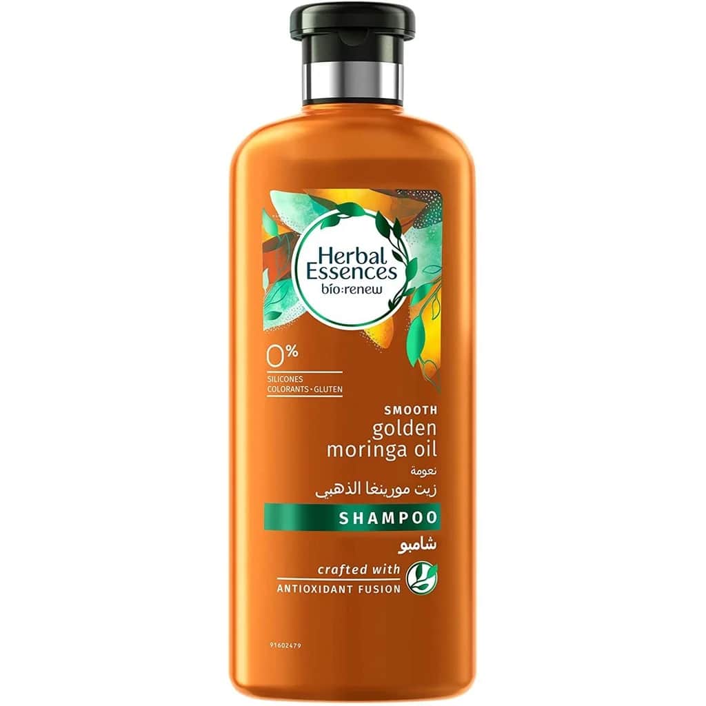 Herbal Essences بلسم تنعيم الشعر وتجديده بزيت المورينغا الذهبي من هيربال اسنسز بايو 400 مل