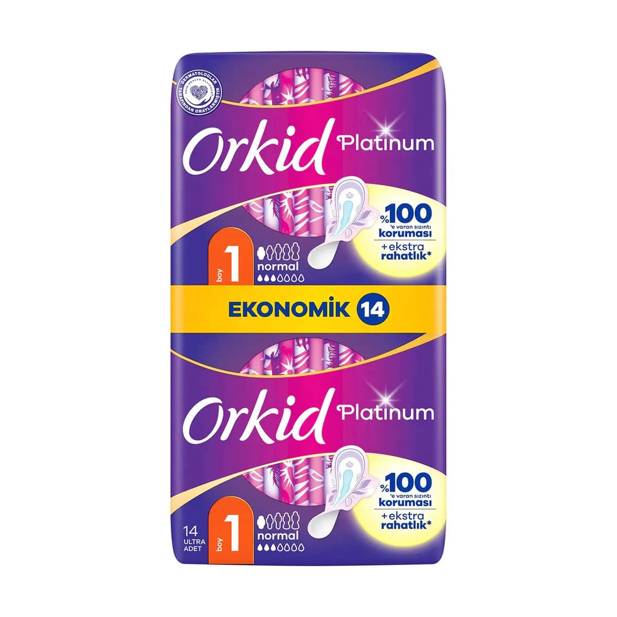 Orkid Platinum Normal (size 1) 14 pcs Sanitary Pads