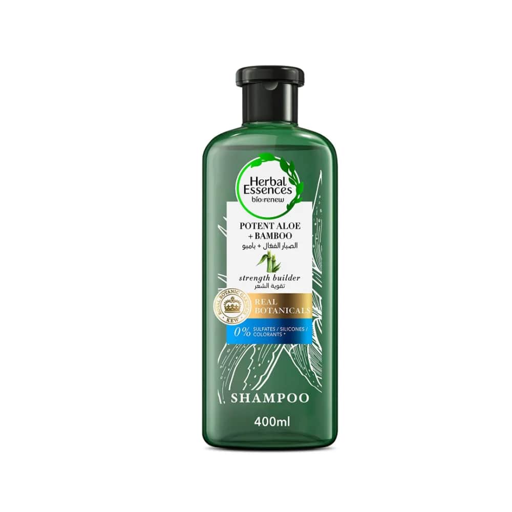 Herbal Essences شامبو الصبار الفعال والبامبو لتقوية الشعر | 400 مل من هيربال اسينسز