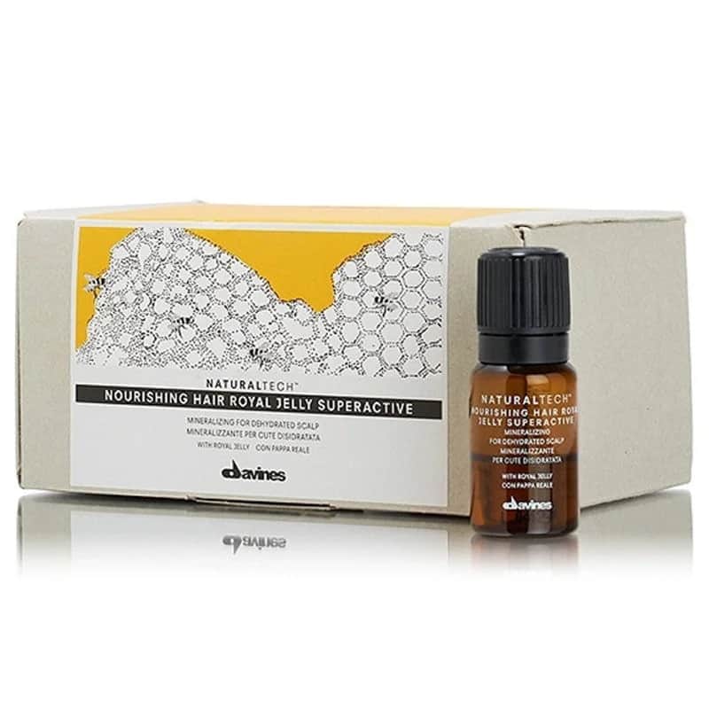 Davines دافينز مغذي للشعر بخلاصة غذاء ملكات النحل فائق الفعالية، 6 × 8 مل