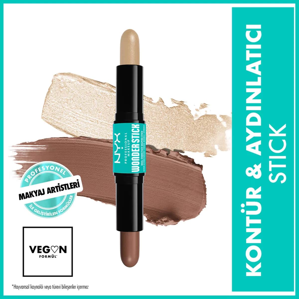 Nyx Professional Makeup Wonder Stick Double-ended Cream Contour & Illuminator Stick Universal Light