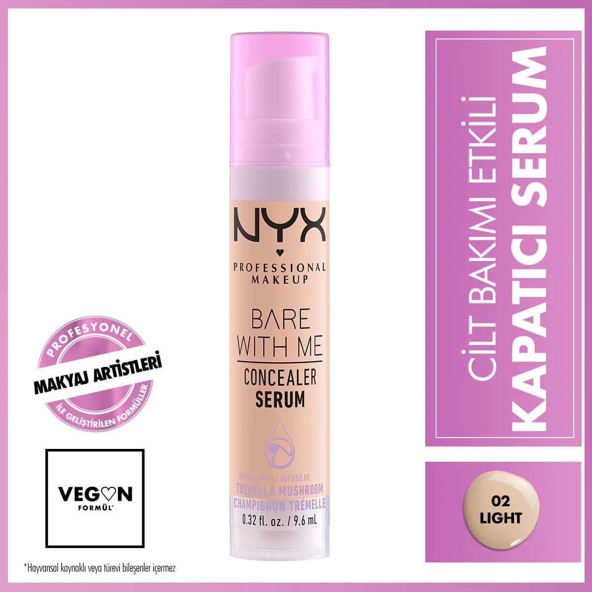 NYX سيروم إخفاء العيوب \\بير ويذ مي\\" من نيكس بروفيشنال ميك أب 02 فاتح"
