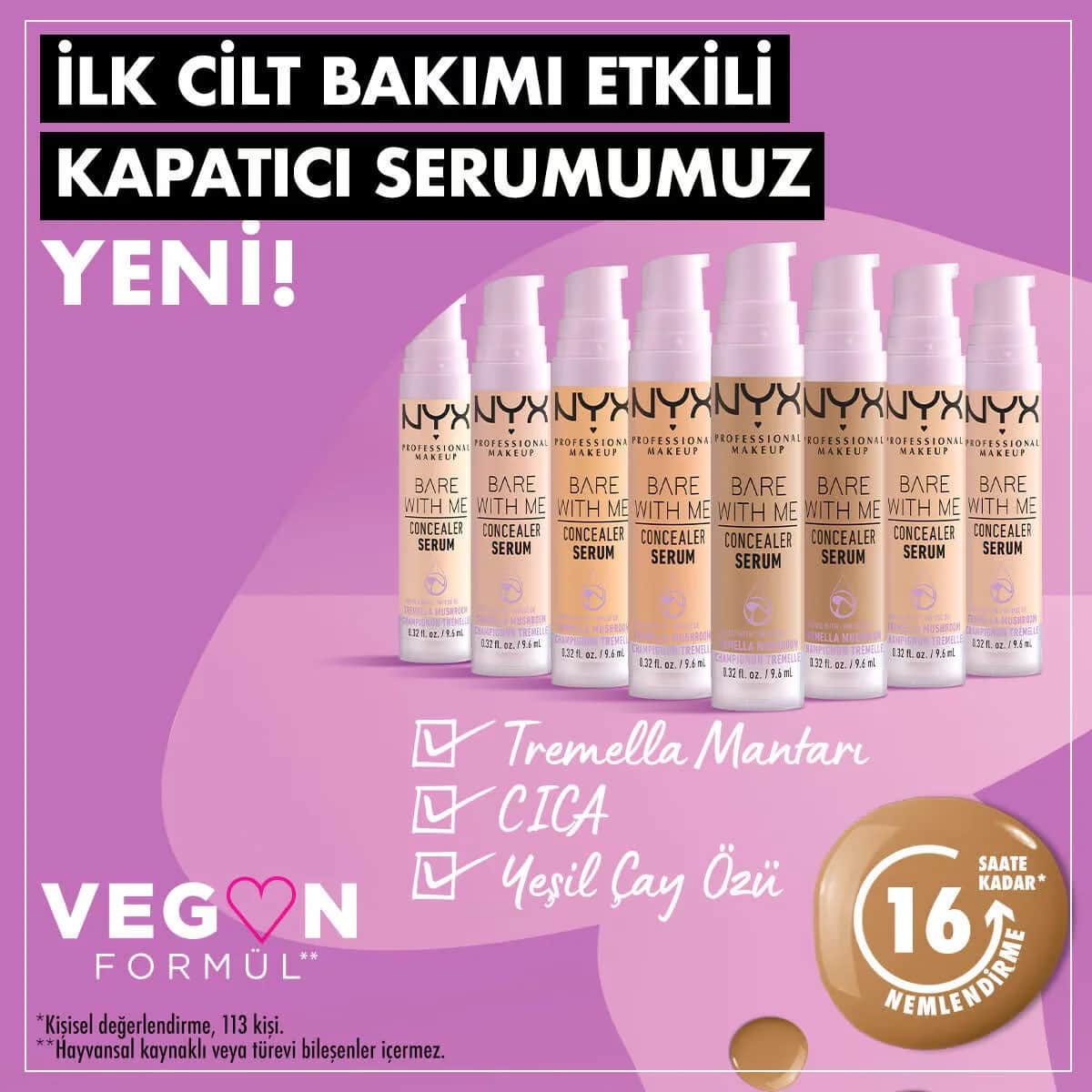 NYX سيروم إخفاء العيوب \\بير ويذ مي\\" من نيكس بروفيشنال ميك أب، لون 03 فانيليا"