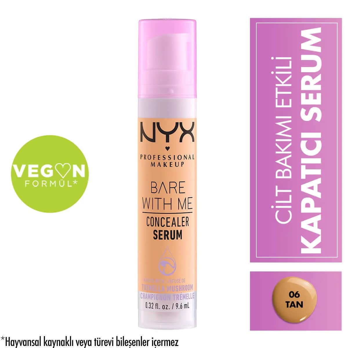 NYX سيروم إخفاء العيوب \\بير ويذ مي\\" من نيكس بروفيشنال ميك أب، لون تان 06"