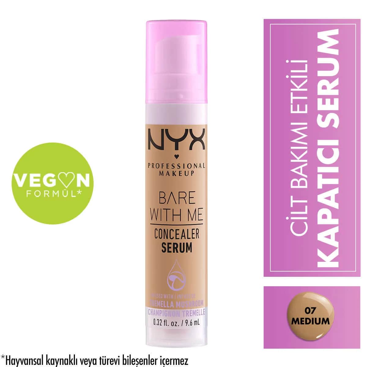 NYX سيروم إخفاء العيوب \\بير ويذ مي\\" من نيكس بروفيشنال ميك أب، 07 متوسط"