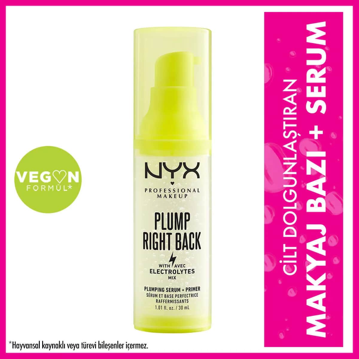 NYX قاعدة مكياج بلامب رايت باك من نيكس بروفيشنال ميك أب + سيروم