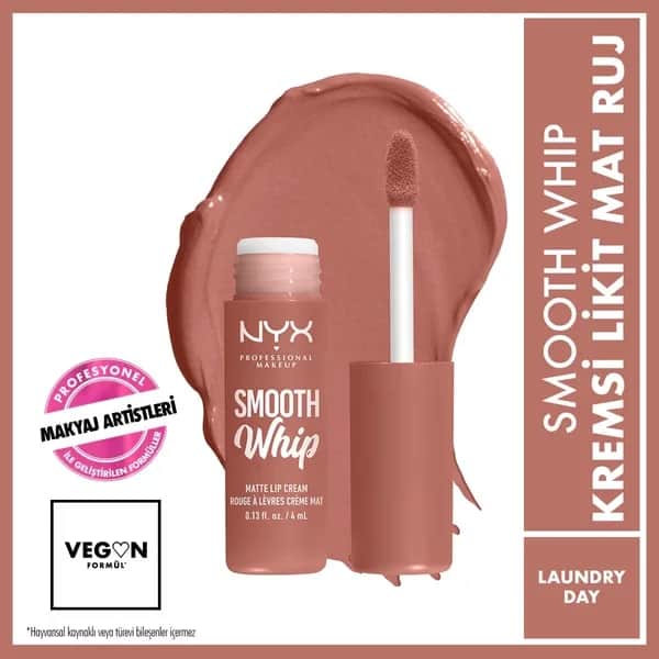 NYX أحمر شفاه سائل غير لامع ناعم من نيكس بروفيشنال ميك أب، لون يوم الغسيل