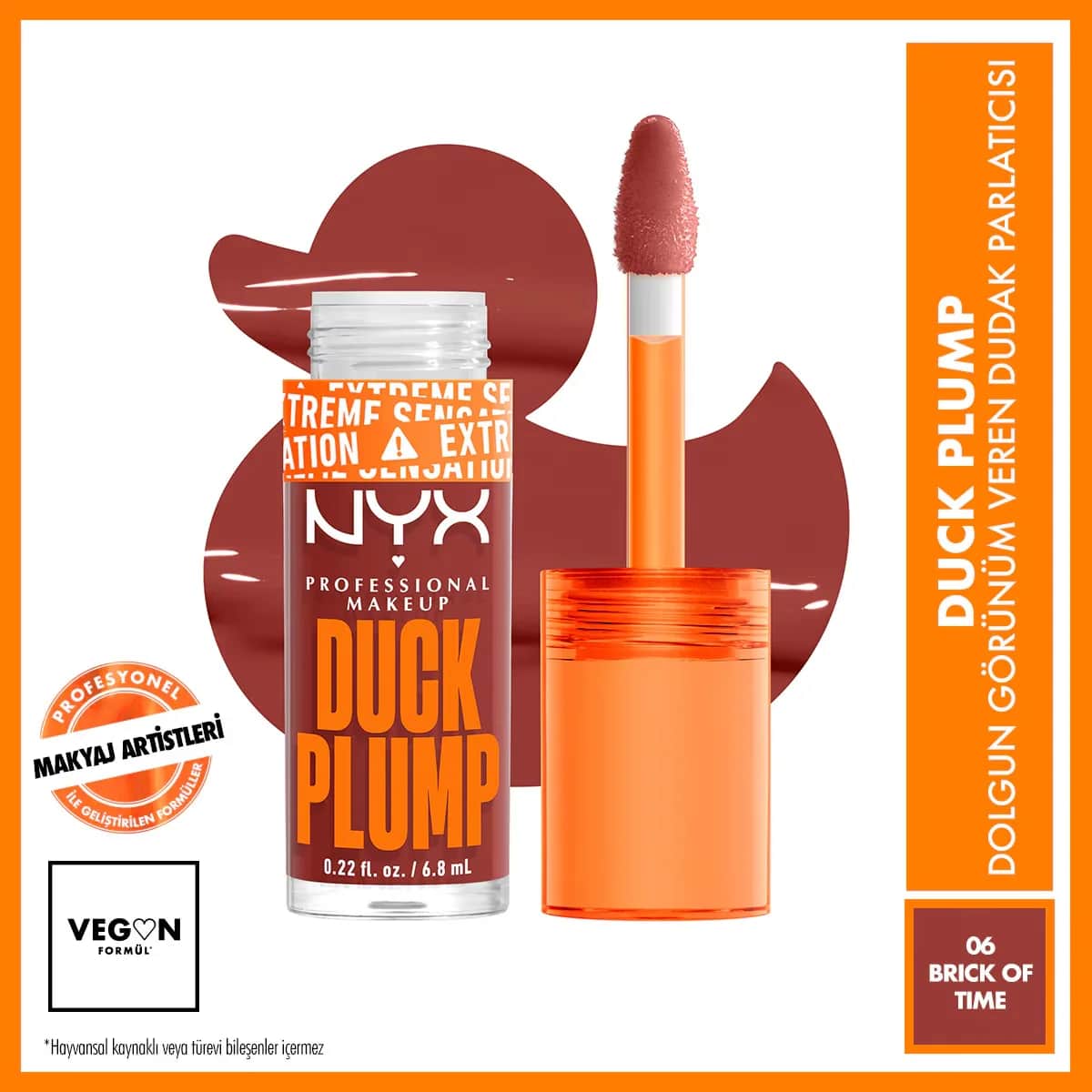 NYX ملمع الشفاه داك بلامب من نييكس بروفيشنال ميك أب 06 بريك أوف تايم