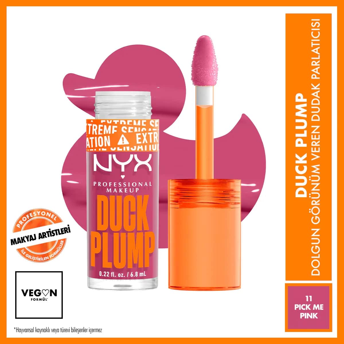 NYX ملمع شفاه داك بلامب من نييكس بروفيشنال ميك أب، 11 لونًا، وردي
