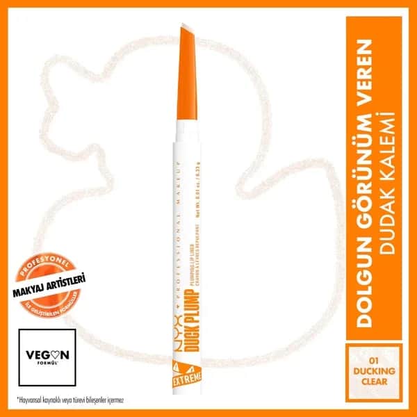 NYX قلم تحديد الشفاه داك بلامب من نييكس بروفيشنال ميك أب شفاف