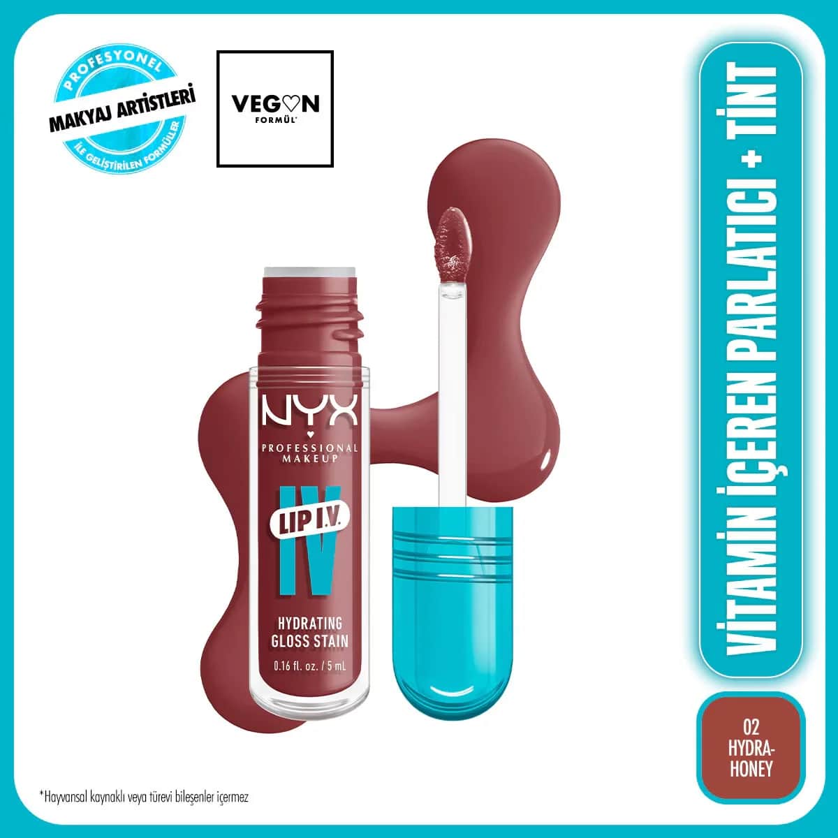 NYX ملمع شفاه ليب ايف من نييكس بروفيشنال ميك اب، لون هيدرا هوني