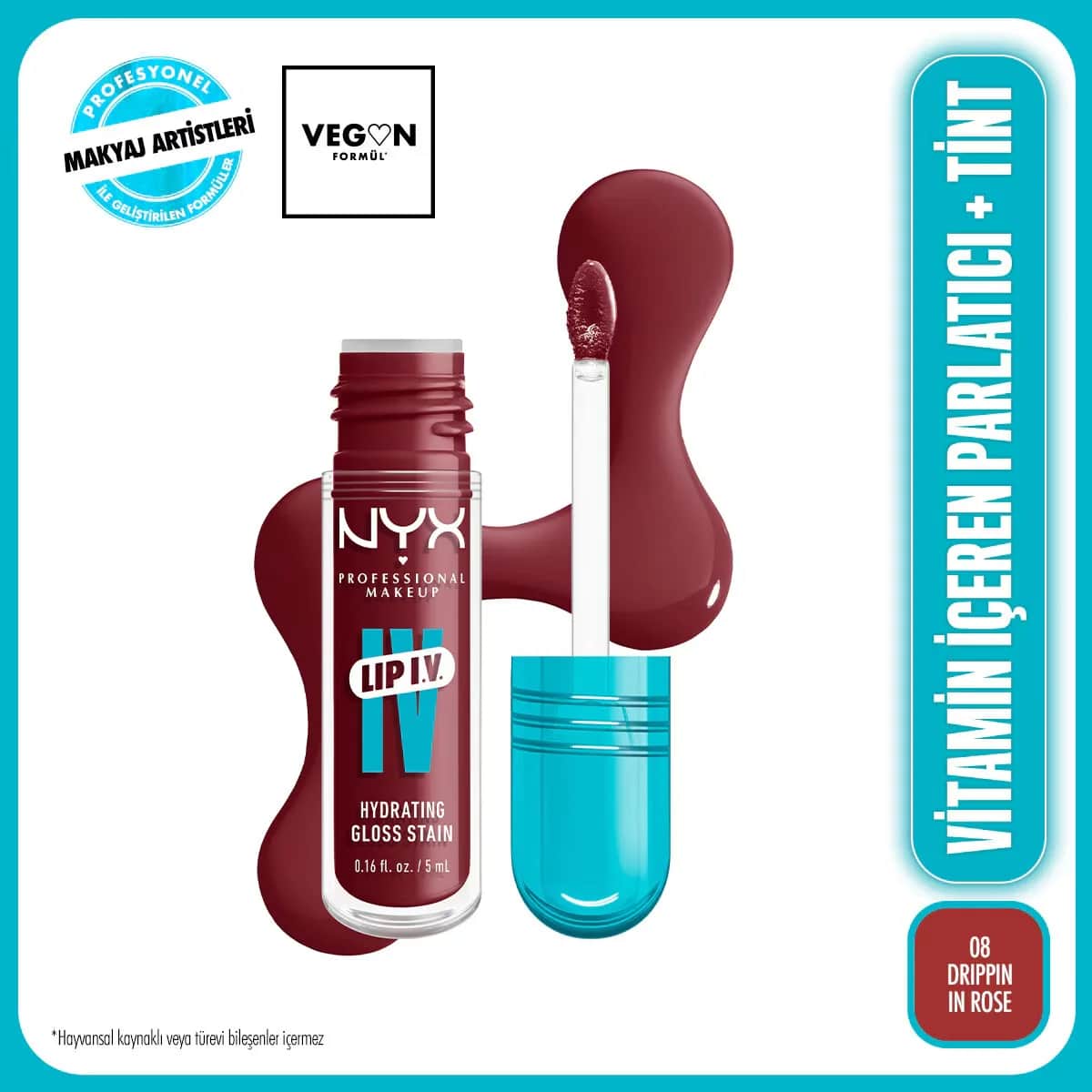 NYX ملمع شفاه ليب ايف من نييكس بروفيشنال ميك اب، لون وردي