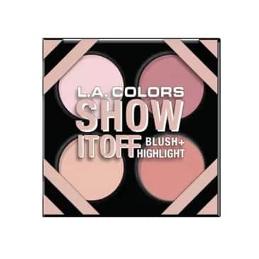 LA Colors لوحة أحمر الخدود والهايلايتر من لا كولورز شو إت أوف