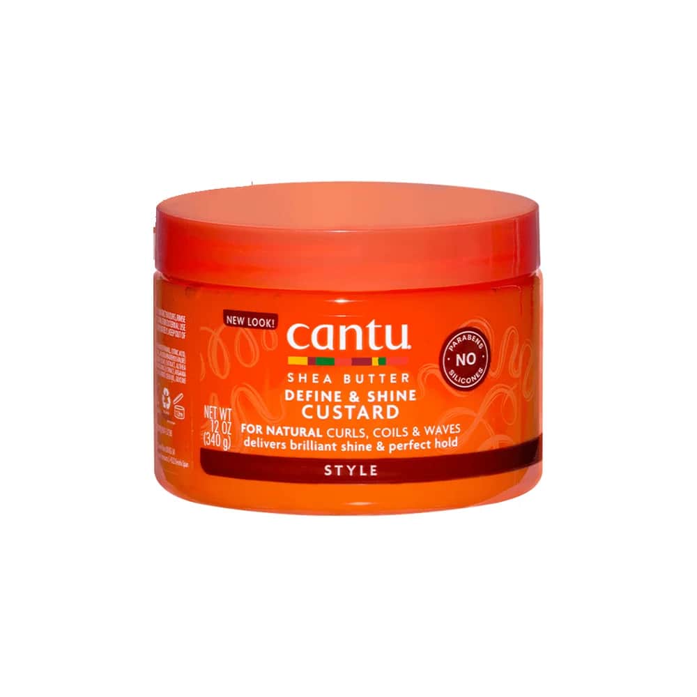 Cantu شيا بتر فور ناتشورال هير كاسترد لتحديد ولمعان الشعر من كانتو 340 جرام