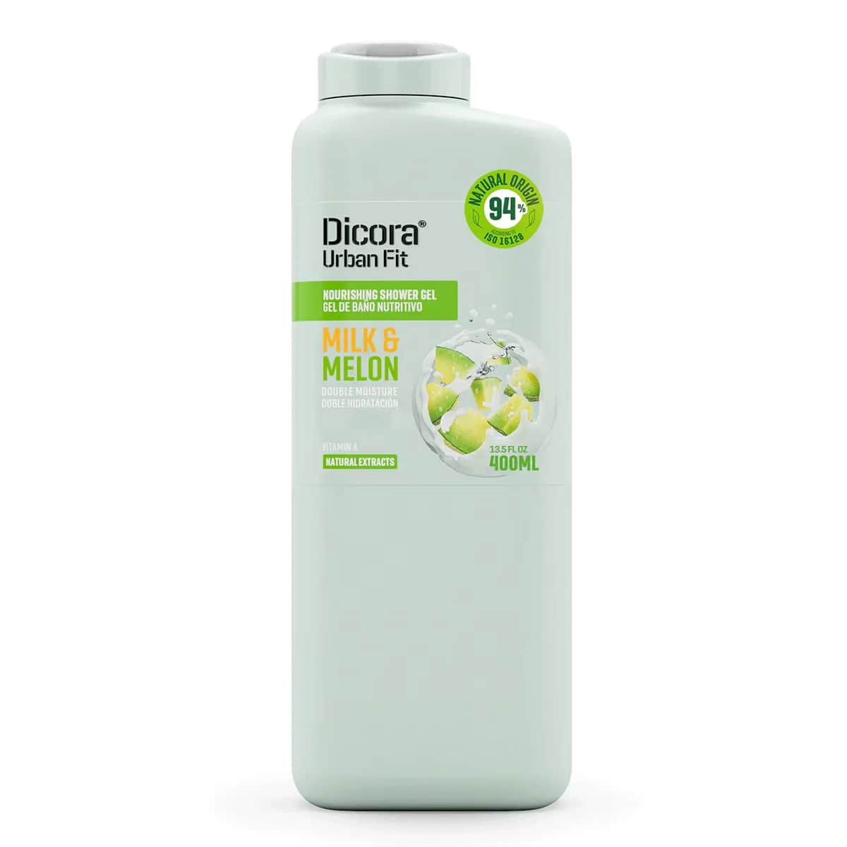 Dicora Urban Fit جل استحمام ديكورا أوربان فيت أوربان فيت بفيتامين أ والحليب والبطيخ 400 مل