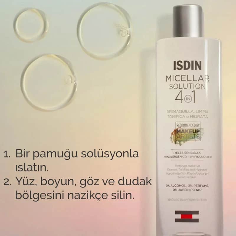 Isdin Micellar Cleansing Water Makeup Remover for Sensitive Skin 400 ml