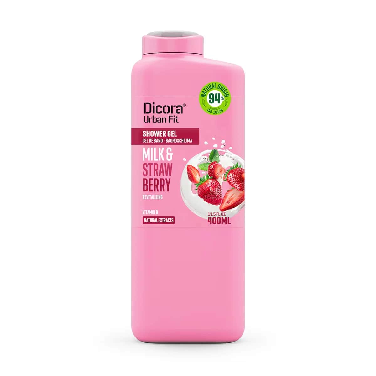 Dicora Urban Fit جل استحمام ديكورا أوربان فيت بالفراولة والحليب 400 مل