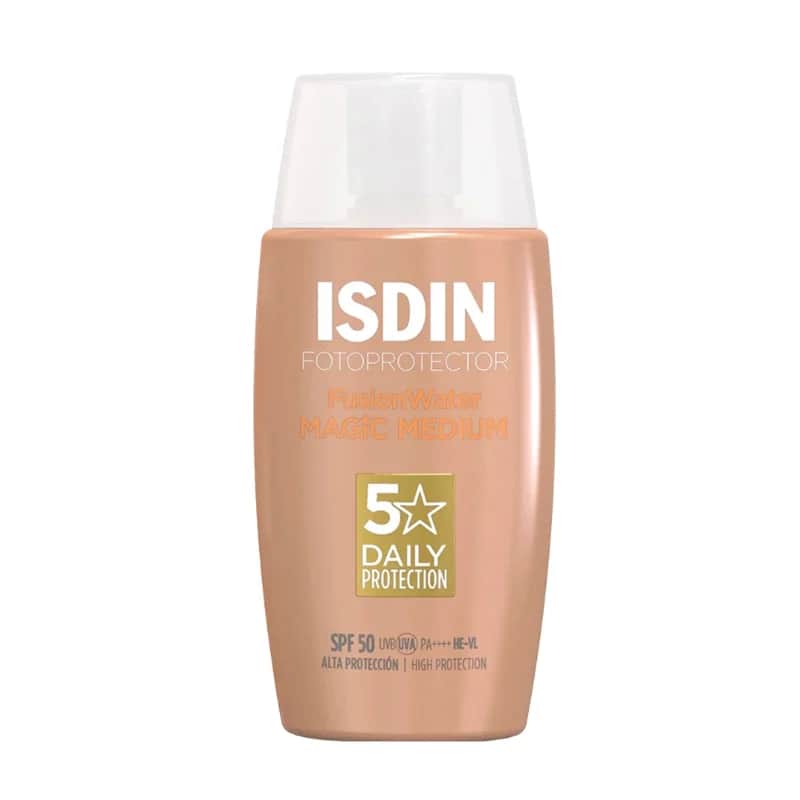 ISDIN واقي من الشمس فوتو بروتكتور فيوجن مع لون للبشرة ( برونز عادي ) حماية 50 من ايسدين 50 مل