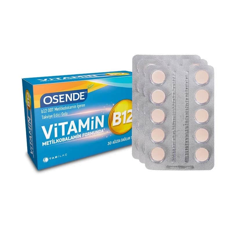 Osende أوسيندي فيتامين ب12 30 قرصًا