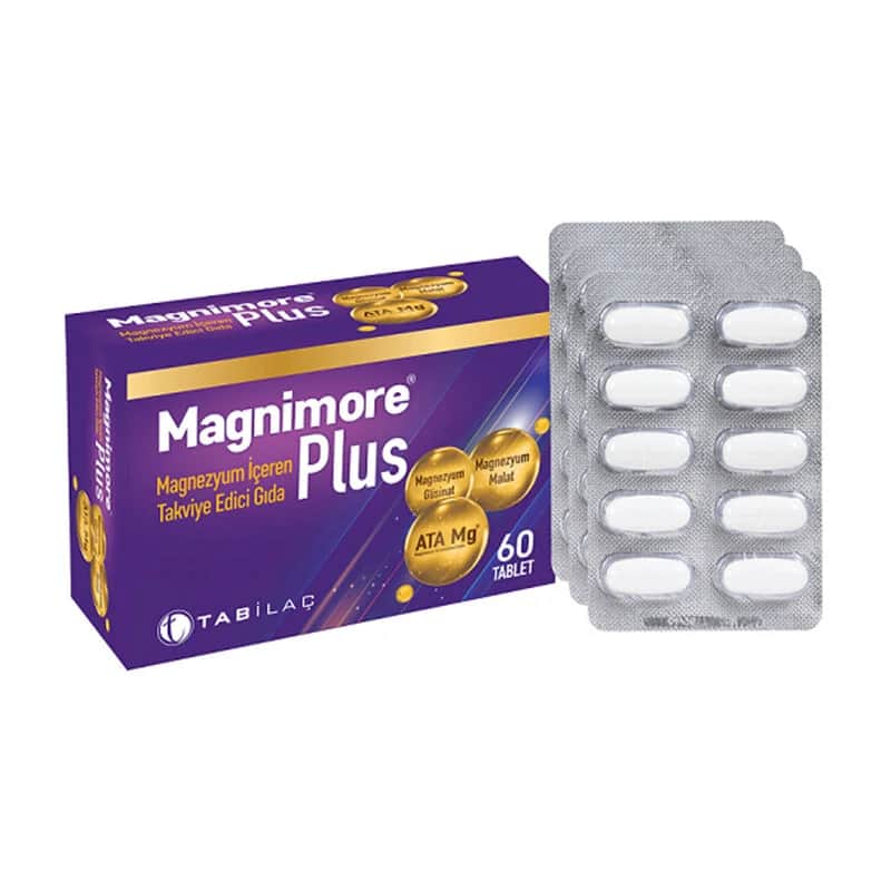 Magnimore مكمل غذائي ماجنيمور بلس يحتوي على المغنيسيوم، 60 كبسولة