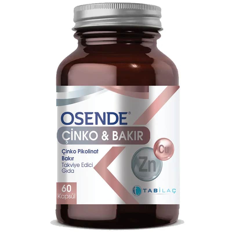 Osende أوسيندي الزنك والنحاس 60 كبسولة