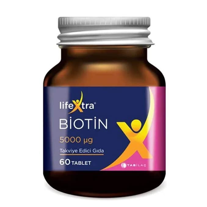 LifeXtra مكمل غذائي من لايف إكسترا بيوتين، 60 قرصًا