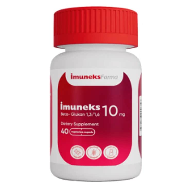 Imuneks مكمل غذائي من إيمونكس فارما يحتوي على 10 ملغ بيتا جلوكان 40 كبسولة