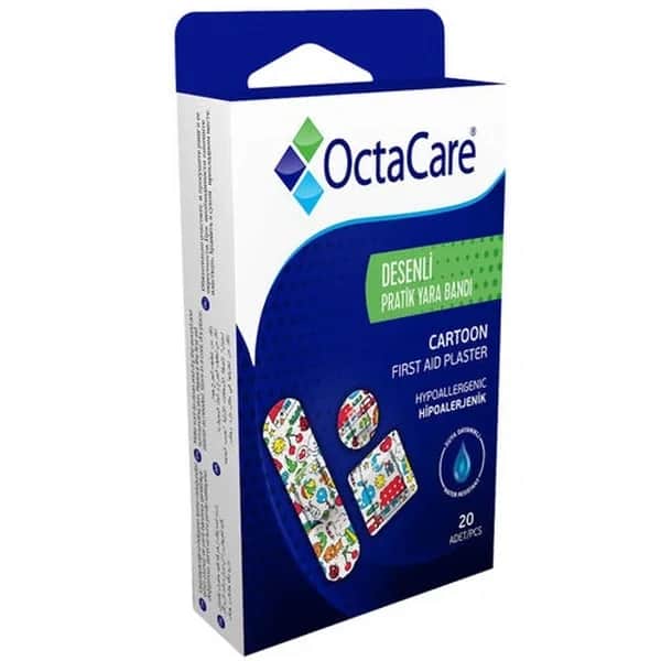 OctaCare ضمادات جروح عملية منقوشة من أوكتاكير، 20 قطعة