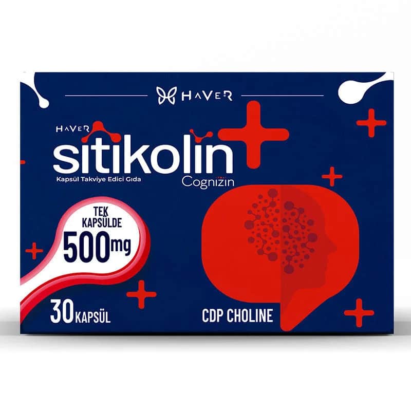 سيتوكولين كوجنيز 500 ملغ 30 كبسولة من هافر فارما Haver Farma