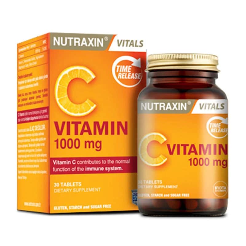 Nutraxin نيوتراكسين فيتامين سي 1000 مجم 30 قرصًا