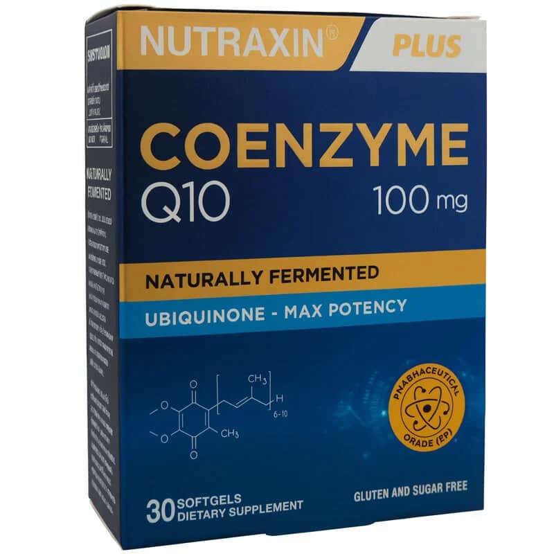 Nutraxin مكمل كوانزيم كيو 10 100 ملغ 30 كبسولة لينة من نيوتراكسين