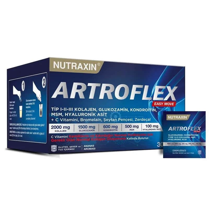 Nutraxin نيوتراكسين أرتروفلكس إيزي موف مكمل غذائي 30 كيسًا