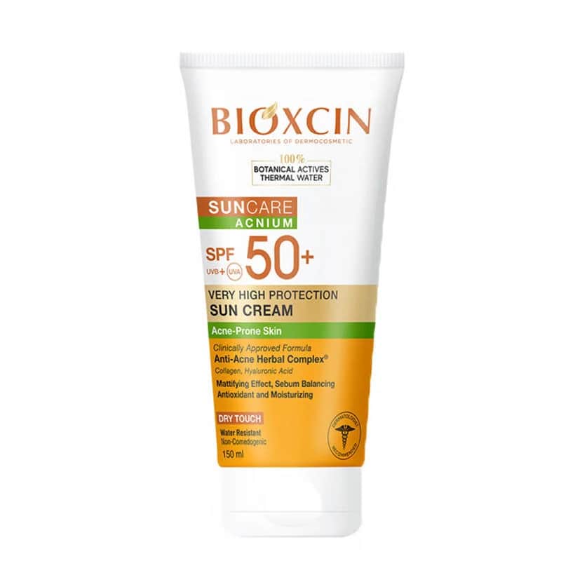 كريم واقي شمس بيوكسين SPF 50 للبشرة غير المنتظمة 150 مل Bioxcin